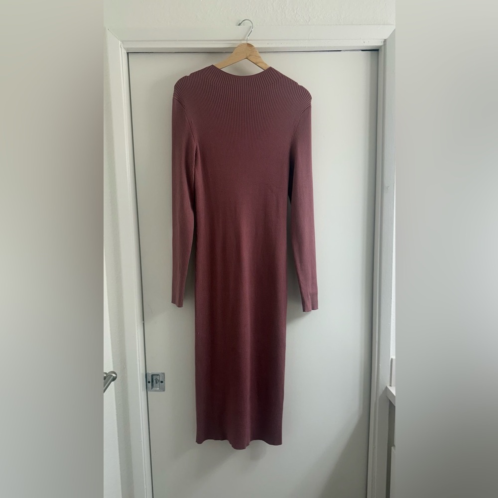 Aritzia Mauve Long Sleeve Dress